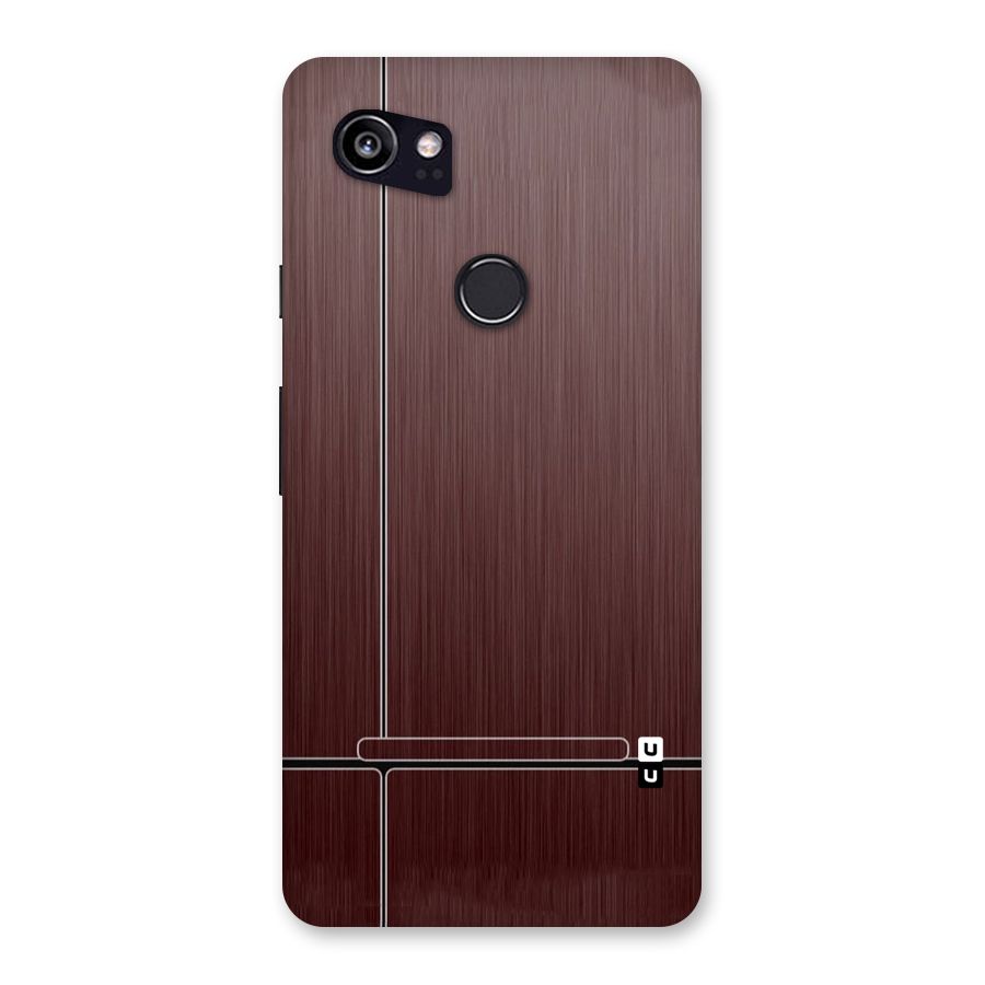Dark Maroon Classic Design Back Case for Google Pixel 2 XL