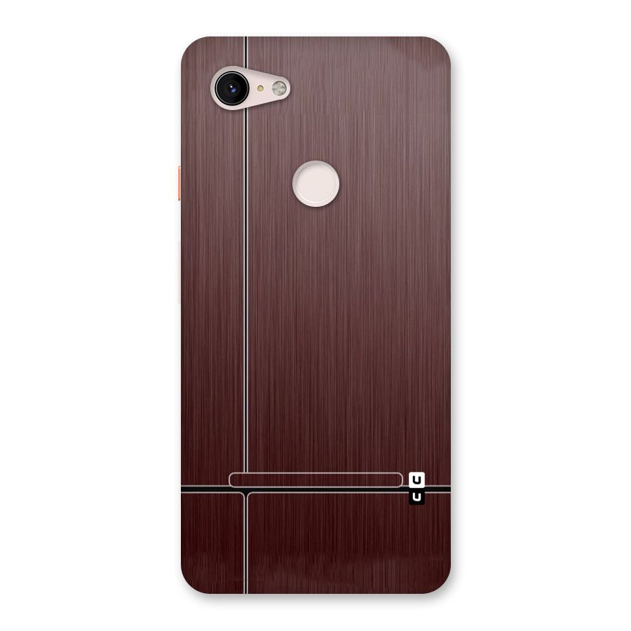 Dark Maroon Classic Design Back Case for Google Pixel 3 XL
