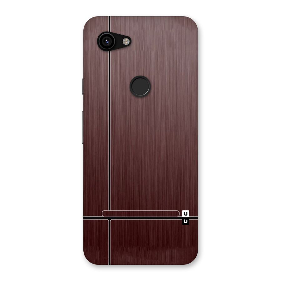 Dark Maroon Classic Design Back Case for Google Pixel 3a