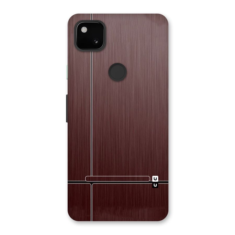 Dark Maroon Classic Design Back Case for Google Pixel 4a