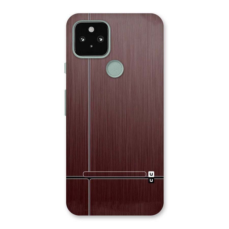 Dark Maroon Classic Design Back Case for Google Pixel 5
