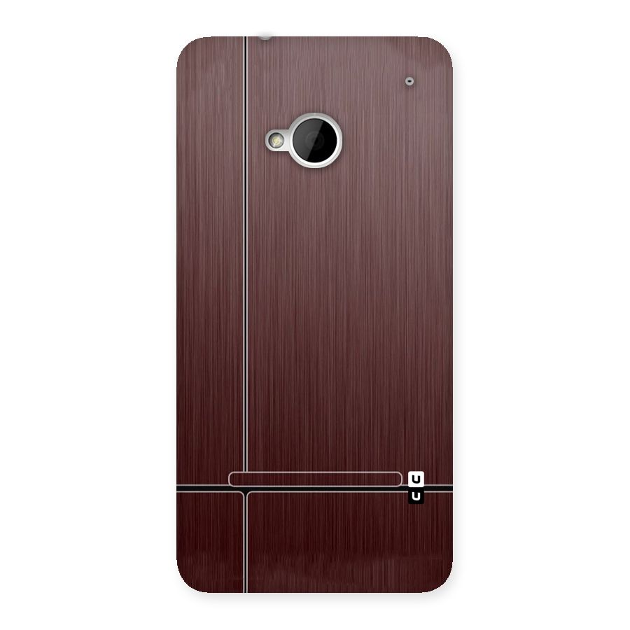 Dark Maroon Classic Design Back Case for HTC One M7