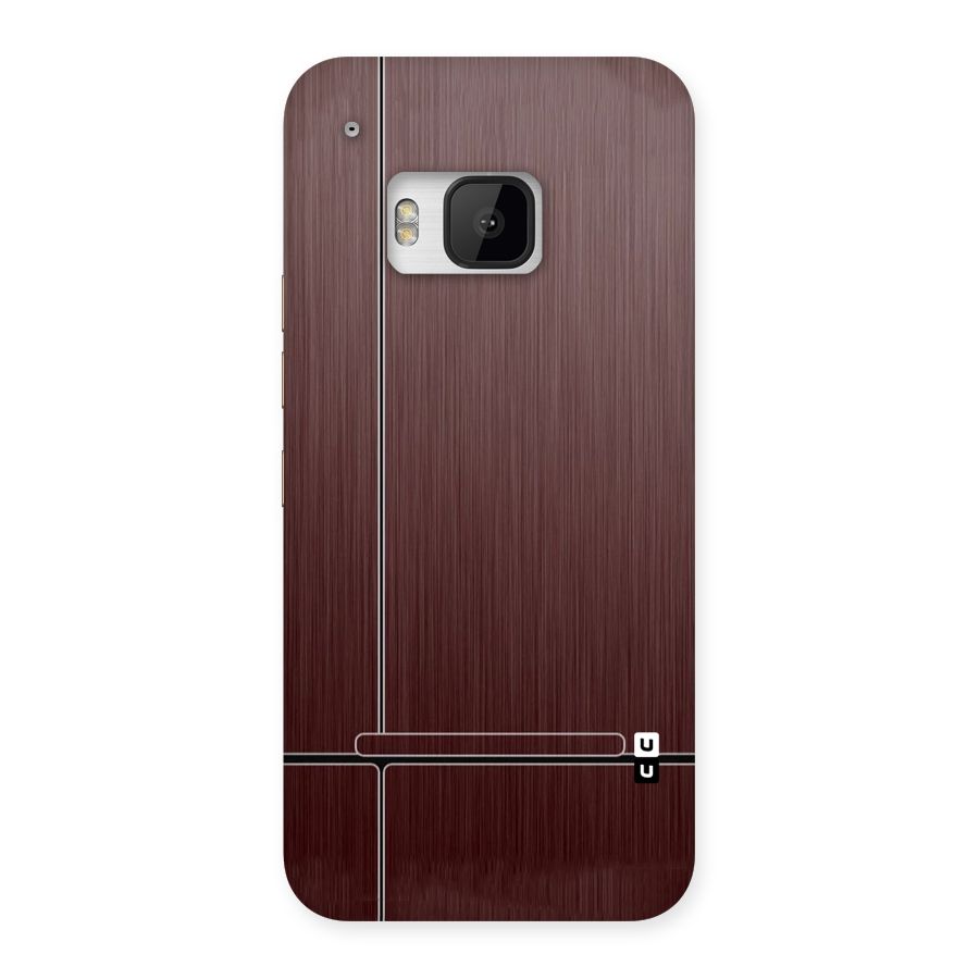 Dark Maroon Classic Design Back Case for HTC One M9