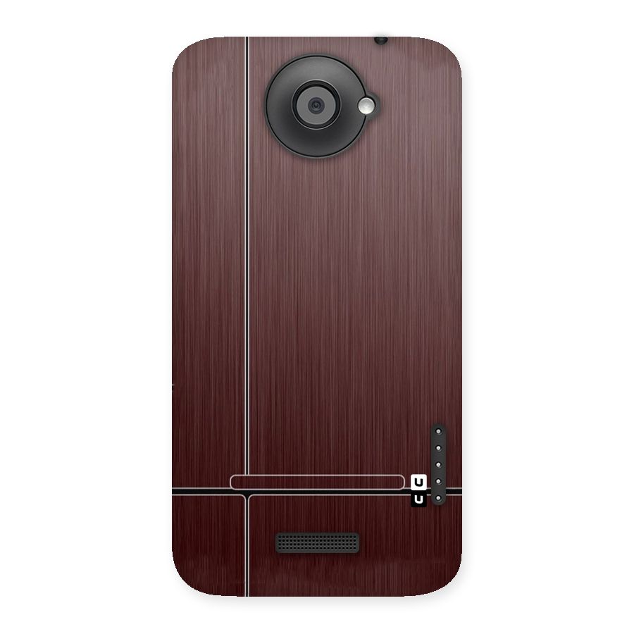 Dark Maroon Classic Design Back Case for HTC One X