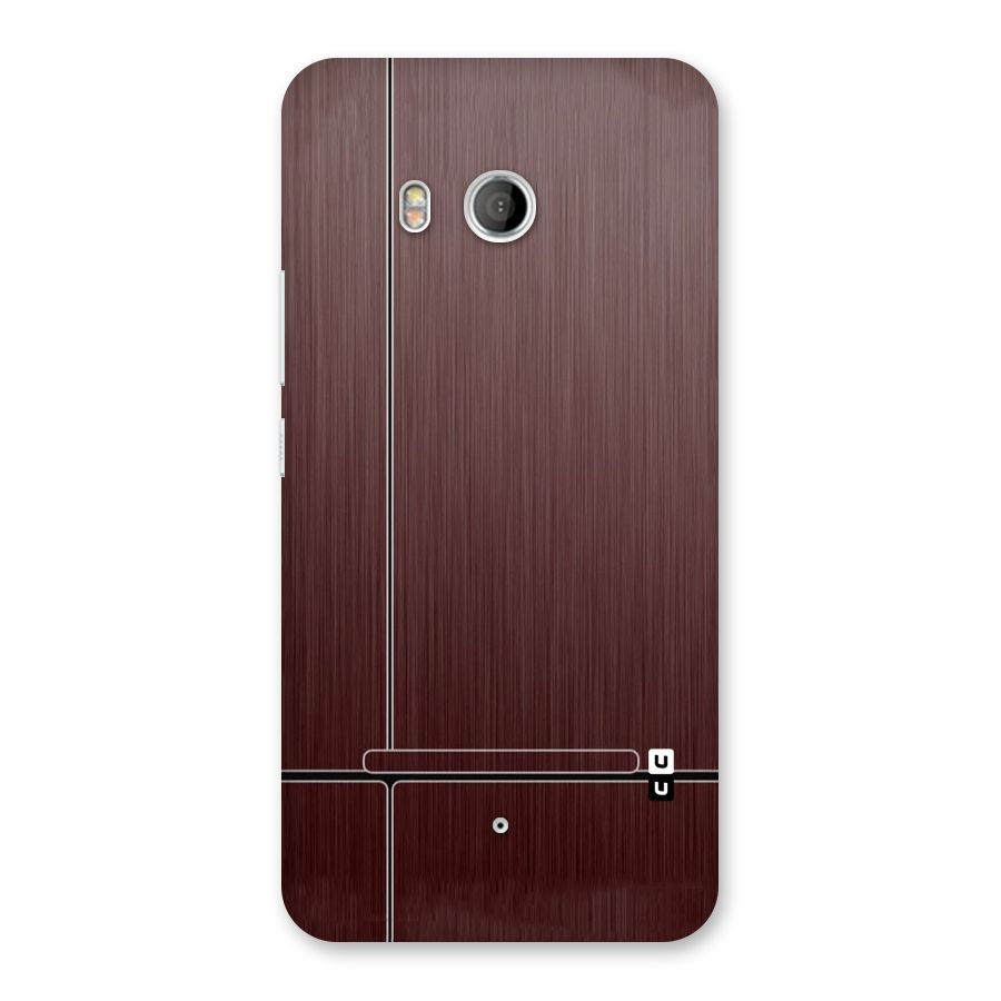 Dark Maroon Classic Design Back Case for HTC U11