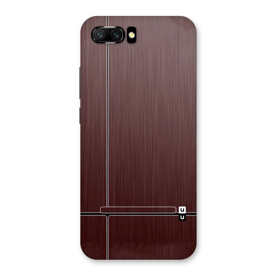 Dark Maroon Classic Design Back Case for Honor 10