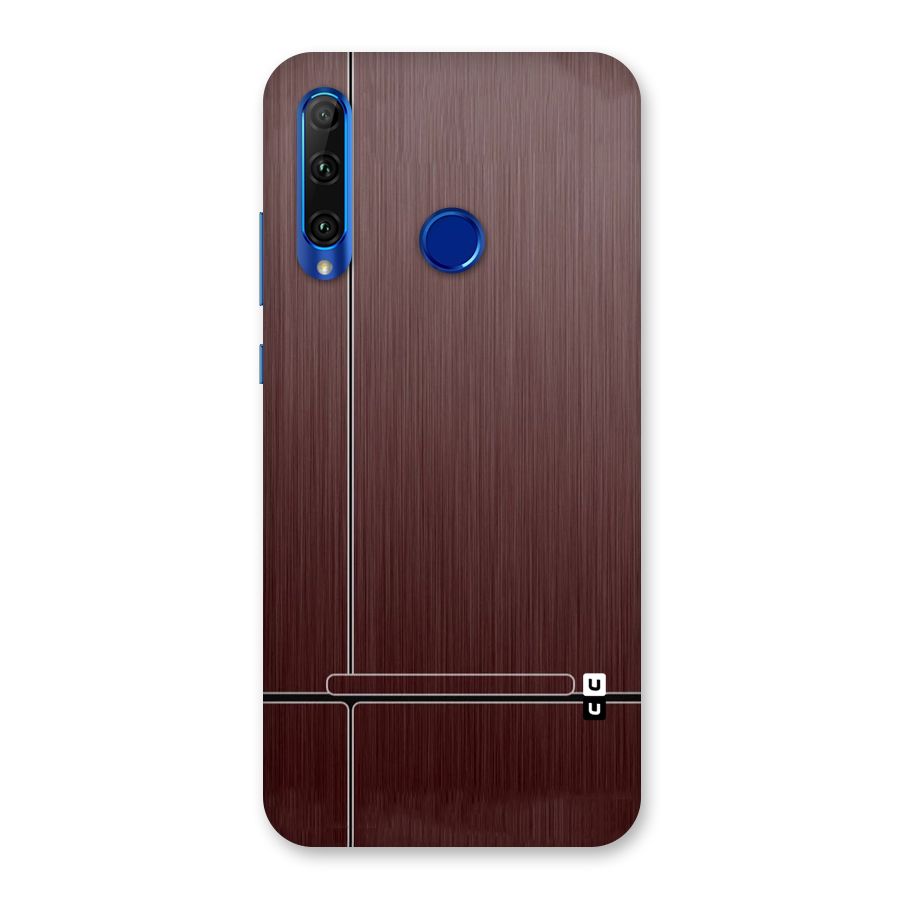 Dark Maroon Classic Design Back Case for Honor 20i