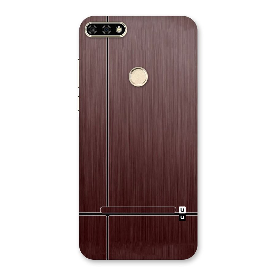 Dark Maroon Classic Design Back Case for Honor 7A