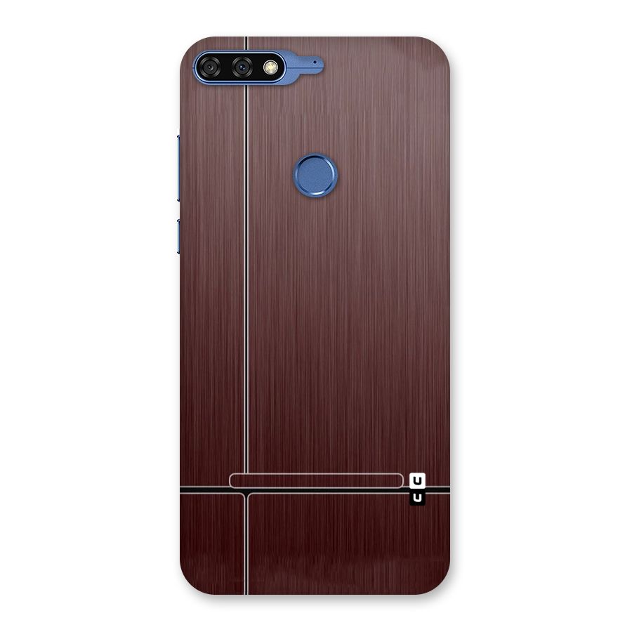 Dark Maroon Classic Design Back Case for Honor 7C