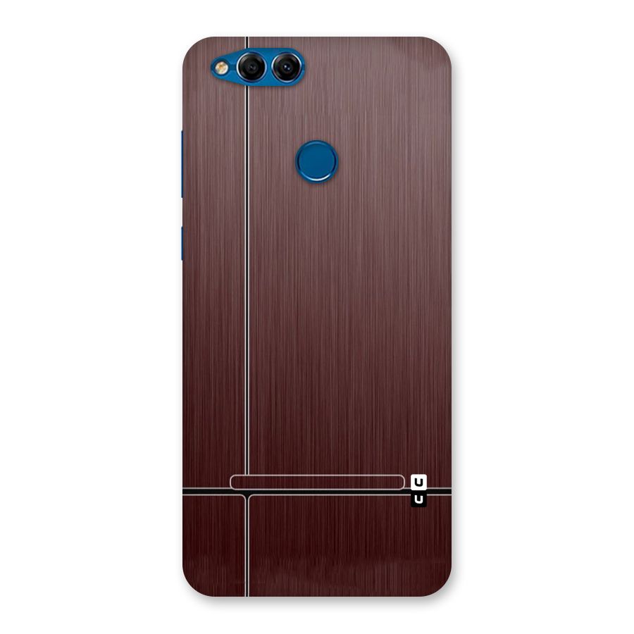 Dark Maroon Classic Design Back Case for Honor 7X