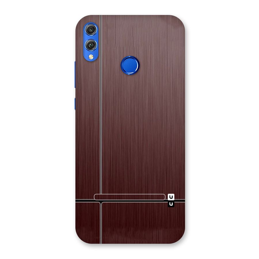 Dark Maroon Classic Design Back Case for Honor 8X