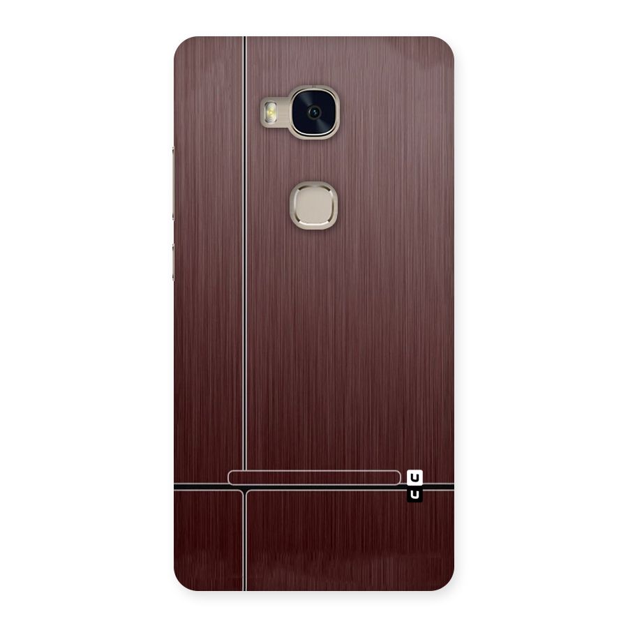 Dark Maroon Classic Design Back Case for Huawei Honor 5X