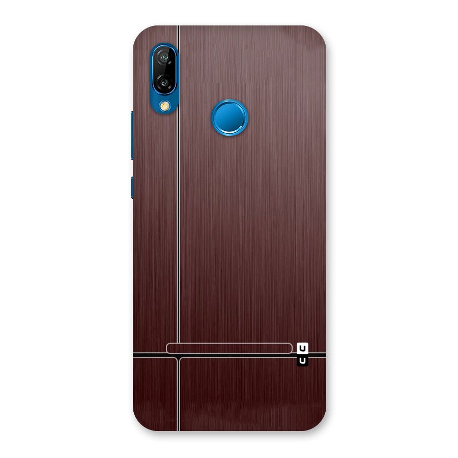 Dark Maroon Classic Design Back Case for Huawei P20 Lite