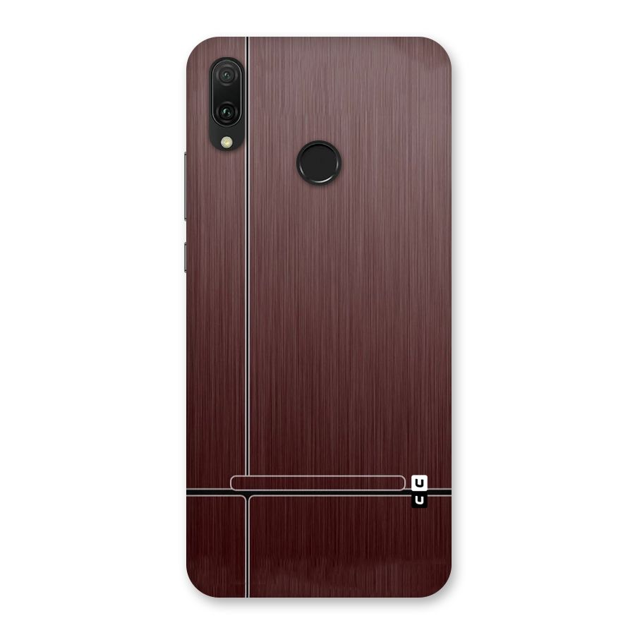 Dark Maroon Classic Design Back Case for Huawei Y9 (2019)