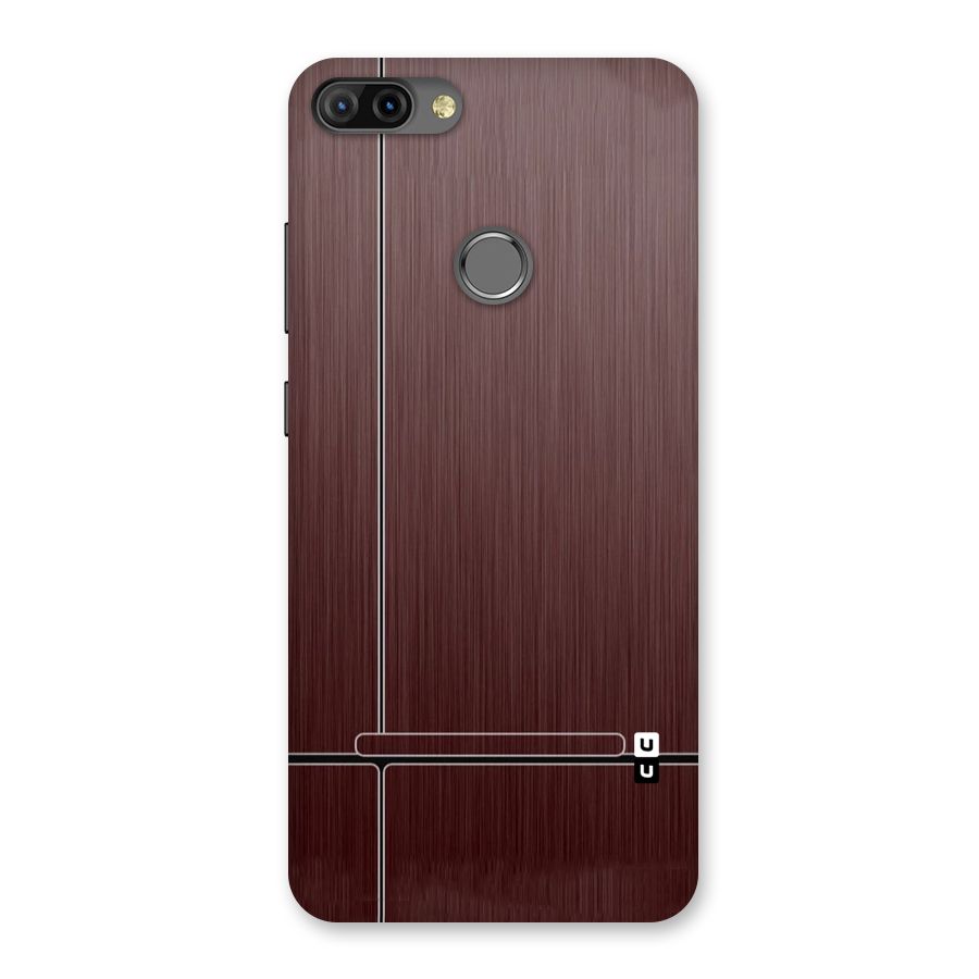 Dark Maroon Classic Design Back Case for Infinix Hot 6 Pro