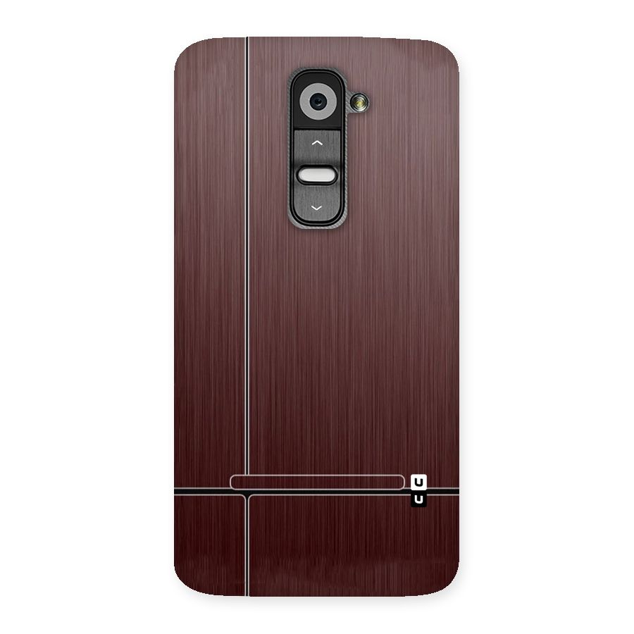 Dark Maroon Classic Design Back Case for LG G2