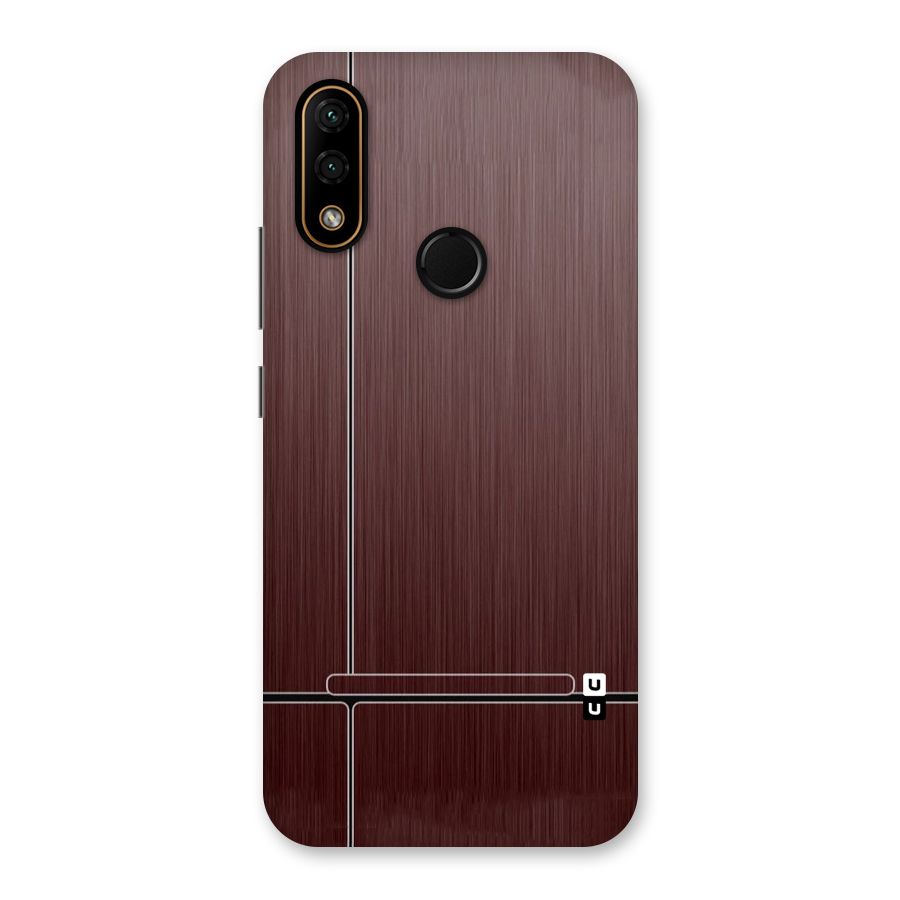 Dark Maroon Classic Design Back Case for Lenovo A6 Note