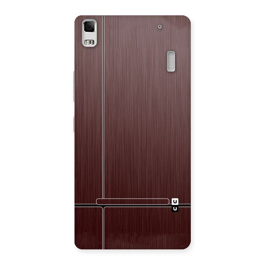 Dark Maroon Classic Design Back Case for Lenovo K3 Note