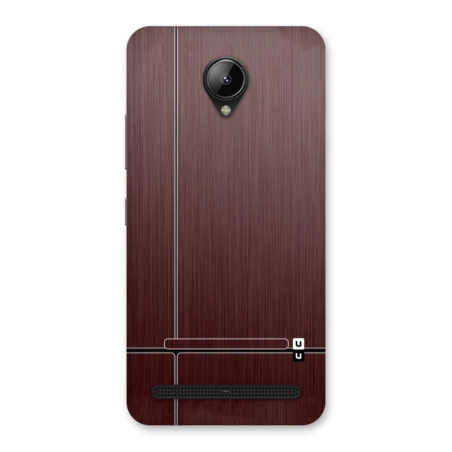 Dark Maroon Classic Design Back Case for Lenovo C2