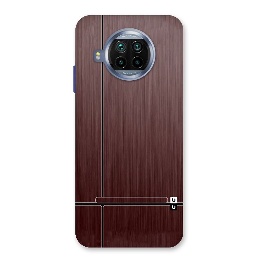 Dark Maroon Classic Design Back Case for Mi 10i