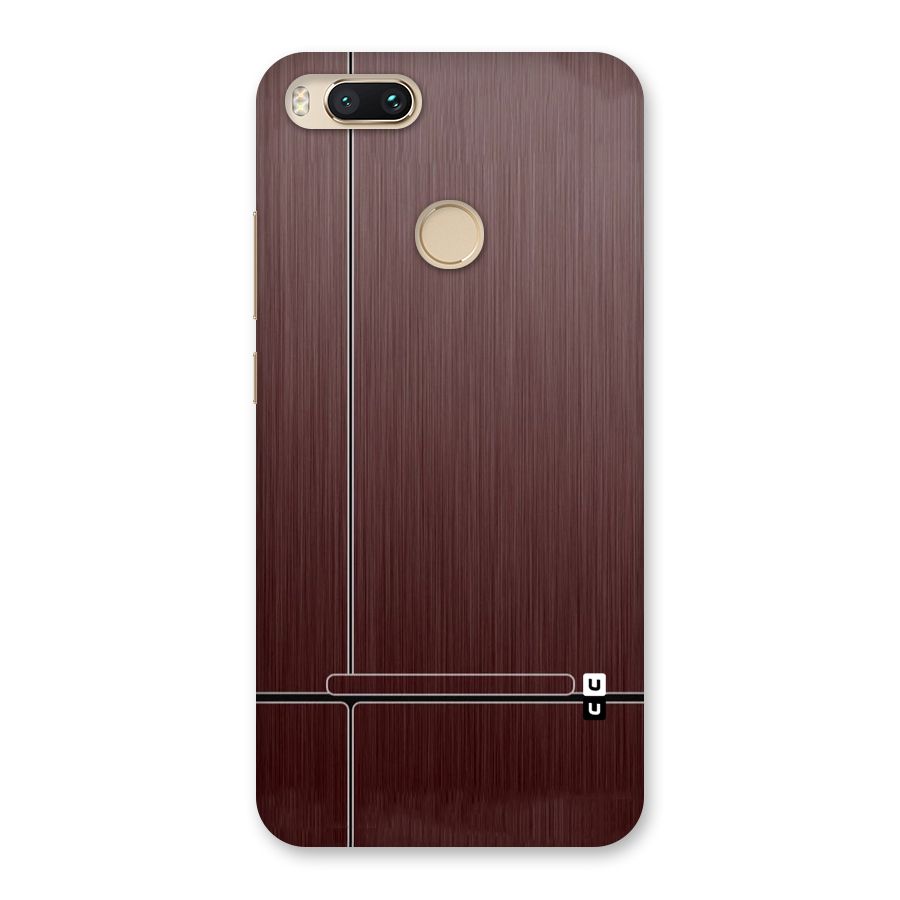 Dark Maroon Classic Design Back Case for Mi A1