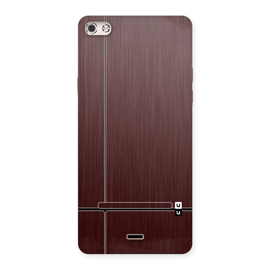 Dark Maroon Classic Design Back Case for Micromax Canvas Silver 5