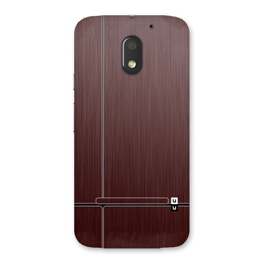Dark Maroon Classic Design Back Case for Moto E3 Power