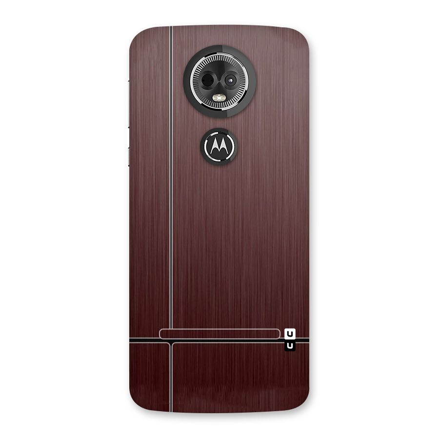Dark Maroon Classic Design Back Case for Moto E5 Plus