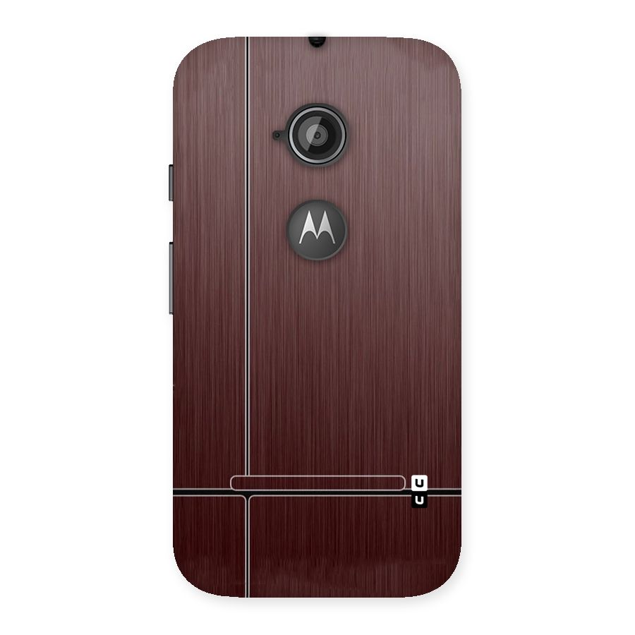 Dark Maroon Classic Design Back Case for Moto E 2nd Gen
