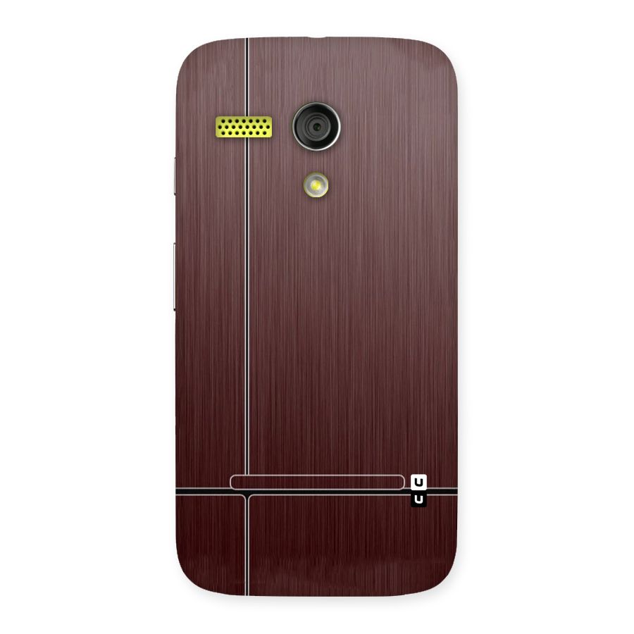 Dark Maroon Classic Design Back Case for Moto G