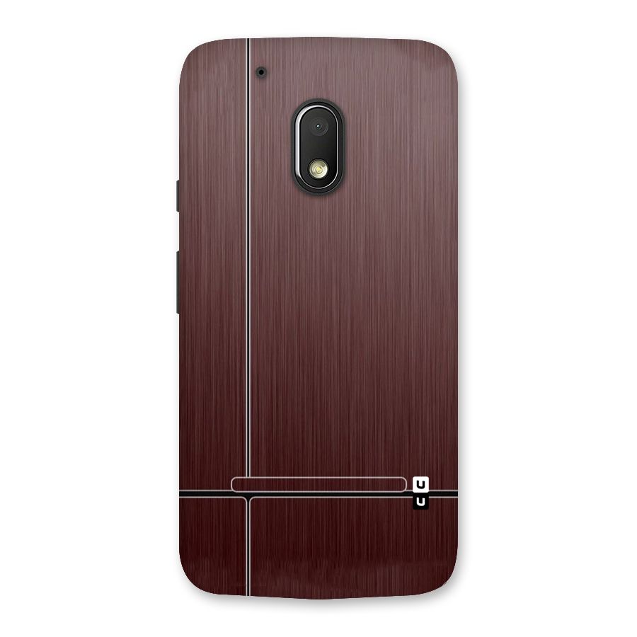 Dark Maroon Classic Design Back Case for Moto G4 Play