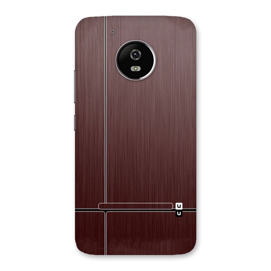 Dark Maroon Classic Design Back Case for Moto G5