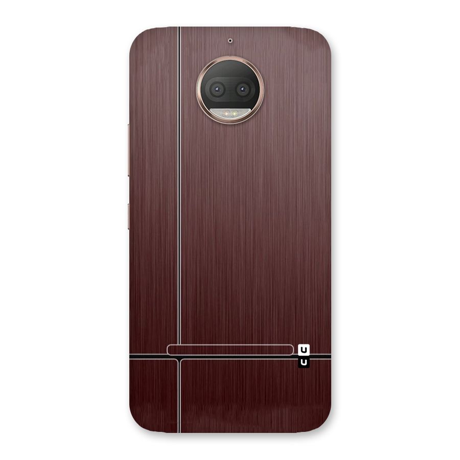 Dark Maroon Classic Design Back Case for Moto G5s Plus