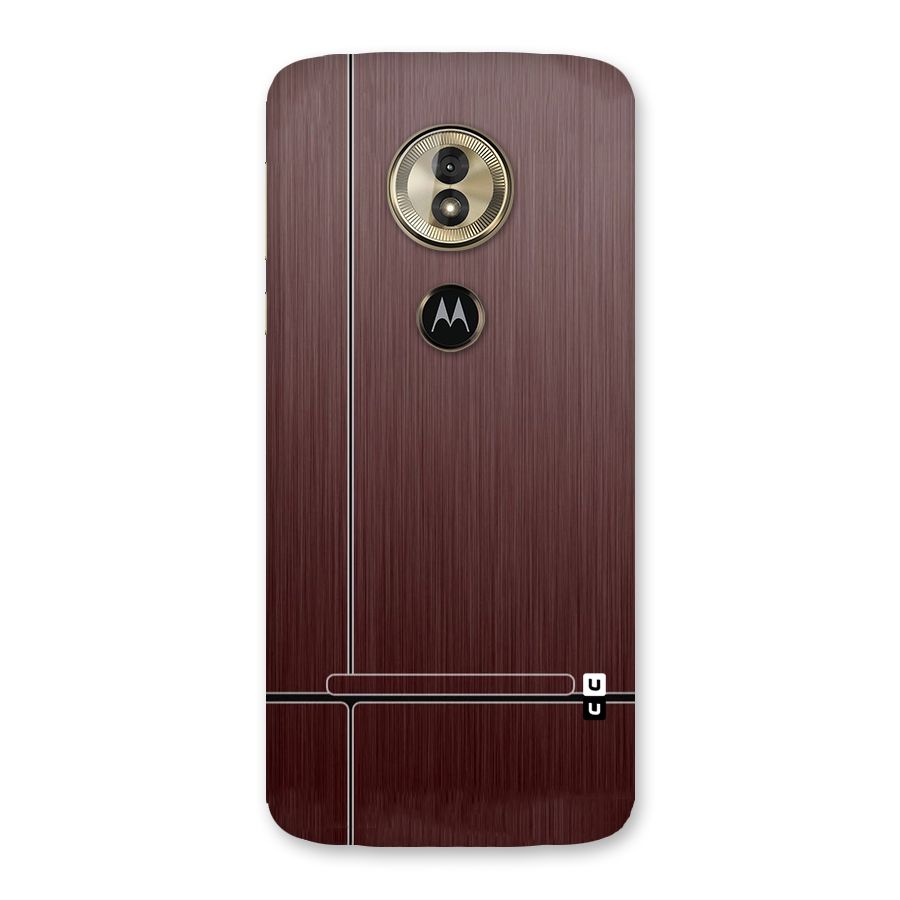 Dark Maroon Classic Design Back Case for Moto G6 Play