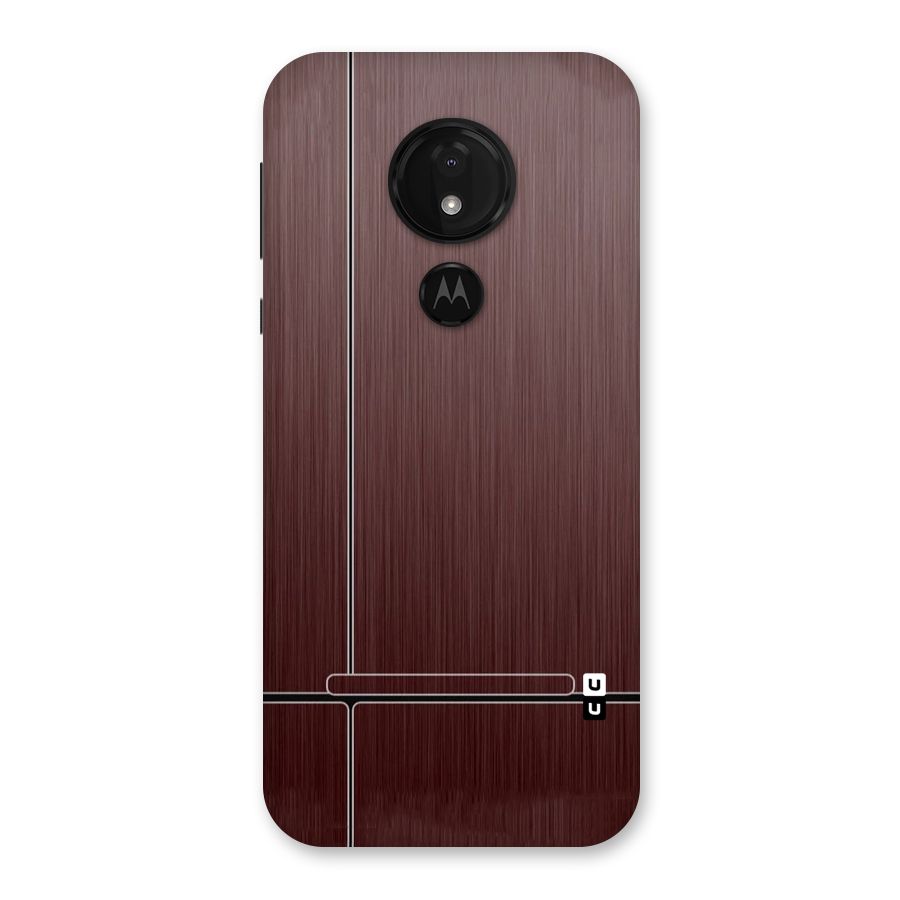 Dark Maroon Classic Design Back Case for Moto G7 Power