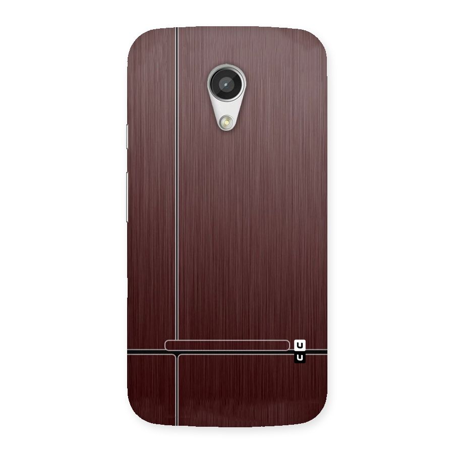 Dark Maroon Classic Design Back Case for Moto G 2nd Gen