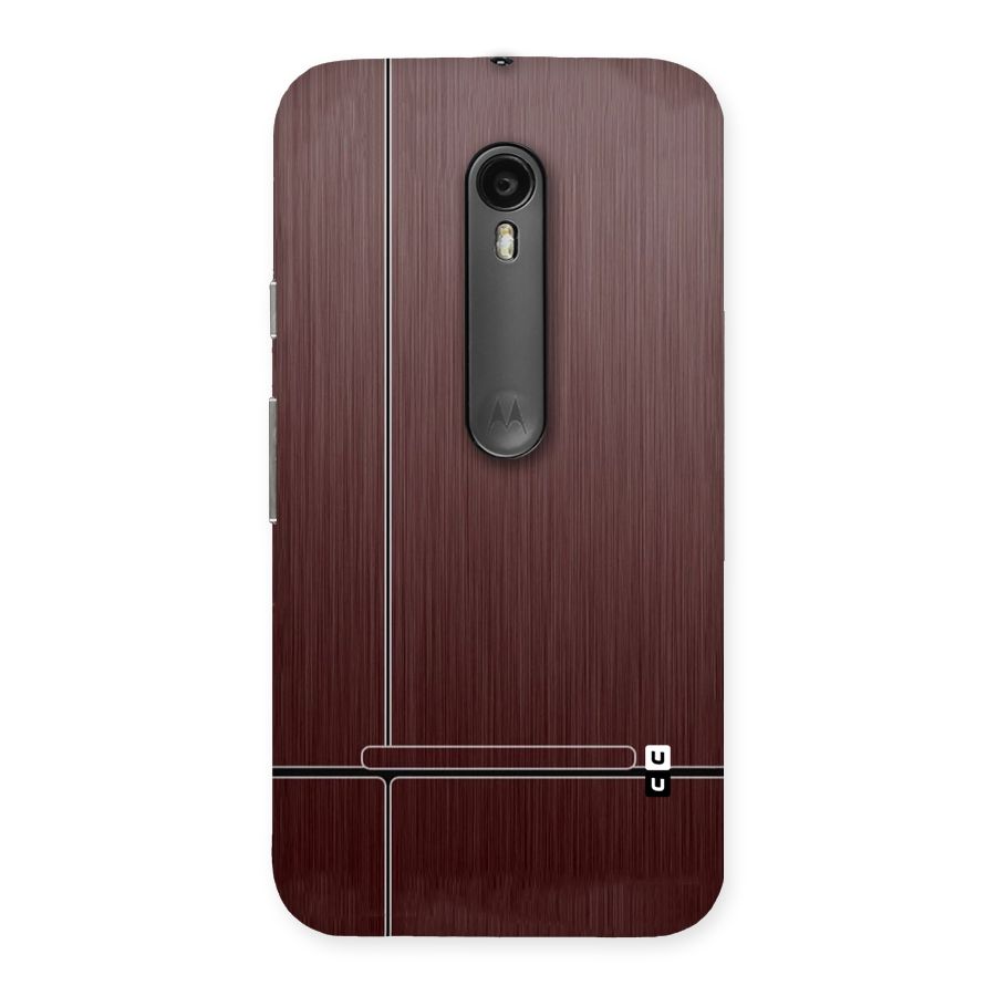 Dark Maroon Classic Design Back Case for Moto G Turbo