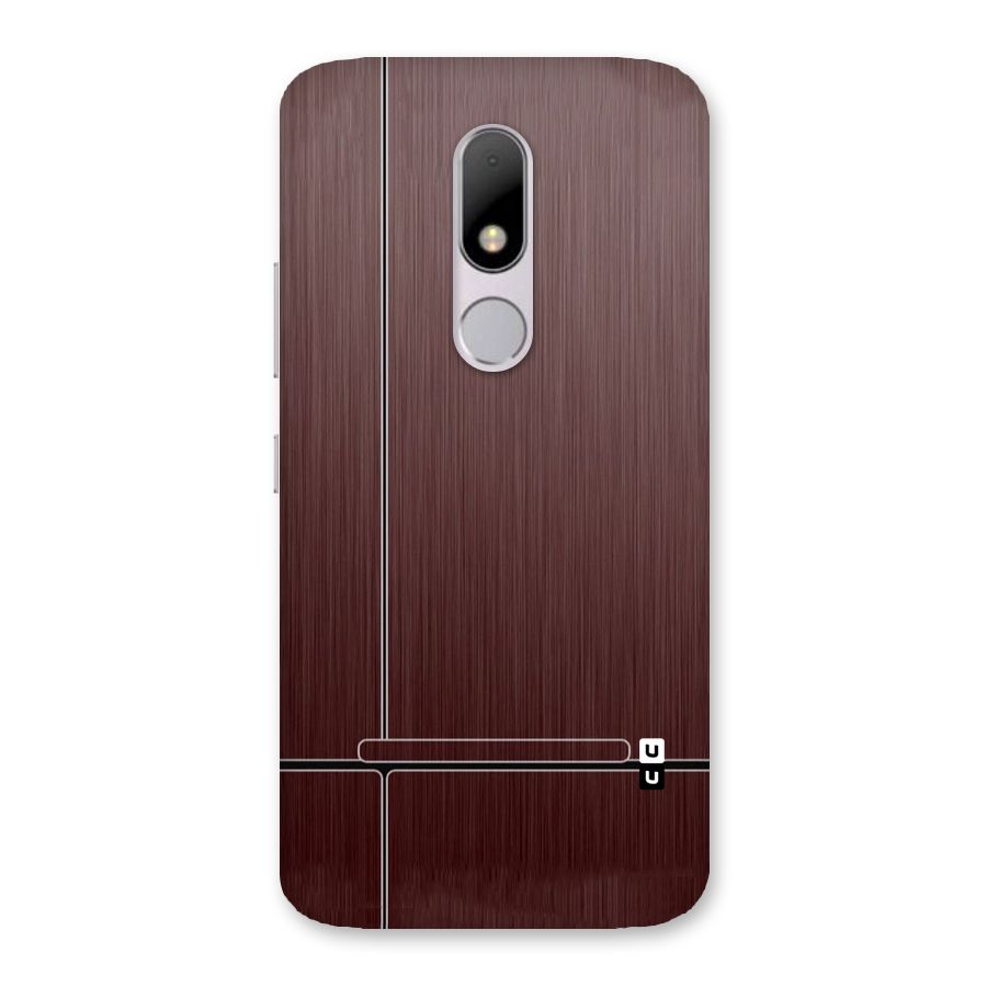 Dark Maroon Classic Design Back Case for Moto M