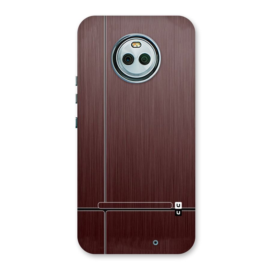 Dark Maroon Classic Design Back Case for Moto X4