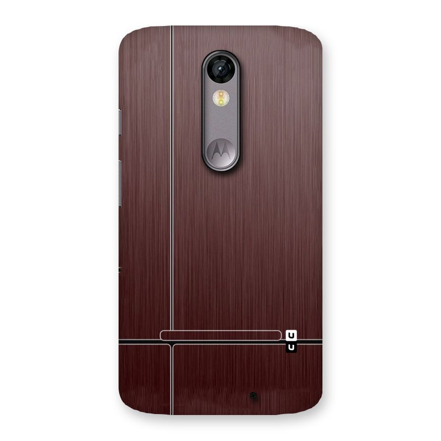 Dark Maroon Classic Design Back Case for Moto X Force