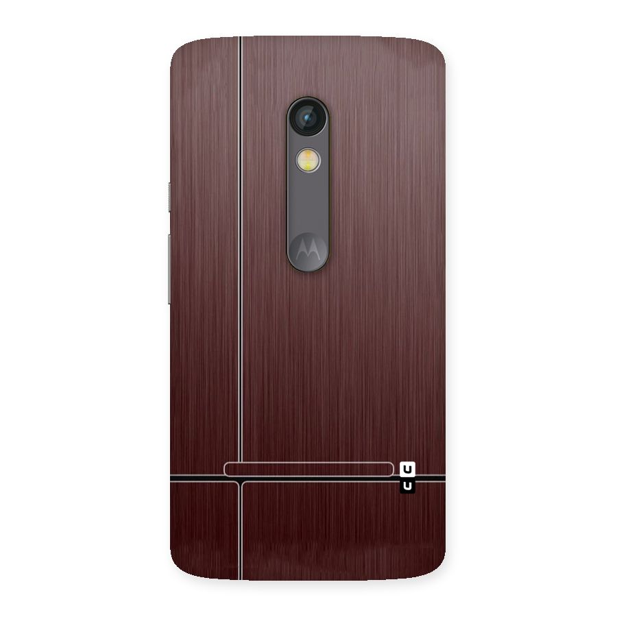 Dark Maroon Classic Design Back Case for Moto X Play