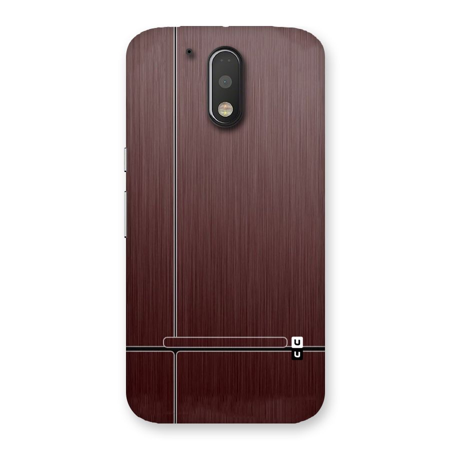 Dark Maroon Classic Design Back Case for Motorola Moto G4