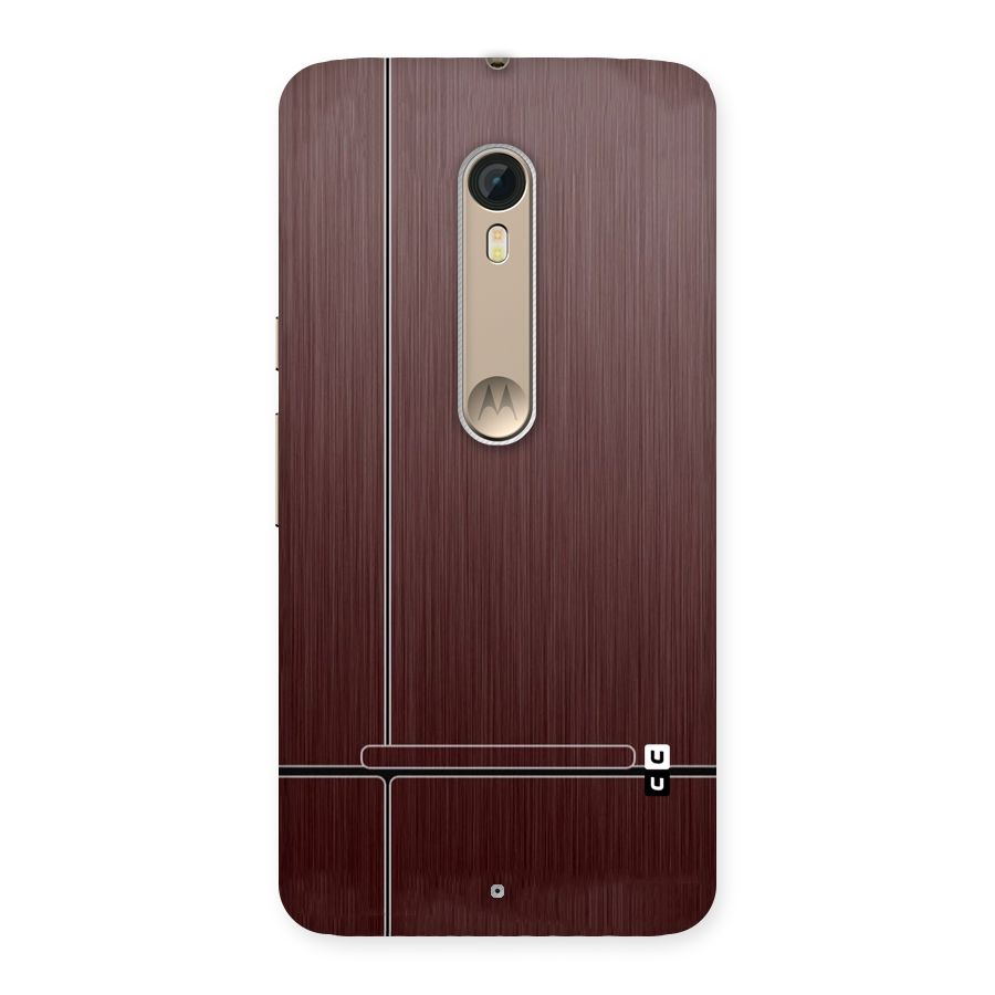 Dark Maroon Classic Design Back Case for Motorola Moto X Style