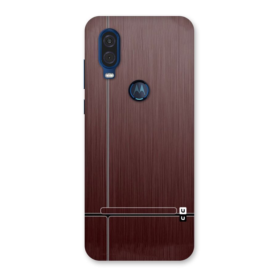 Dark Maroon Classic Design Back Case for Motorola One Vision