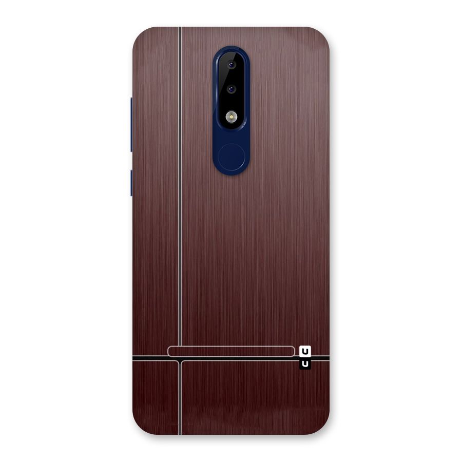 Dark Maroon Classic Design Back Case for Nokia 5.1 Plus
