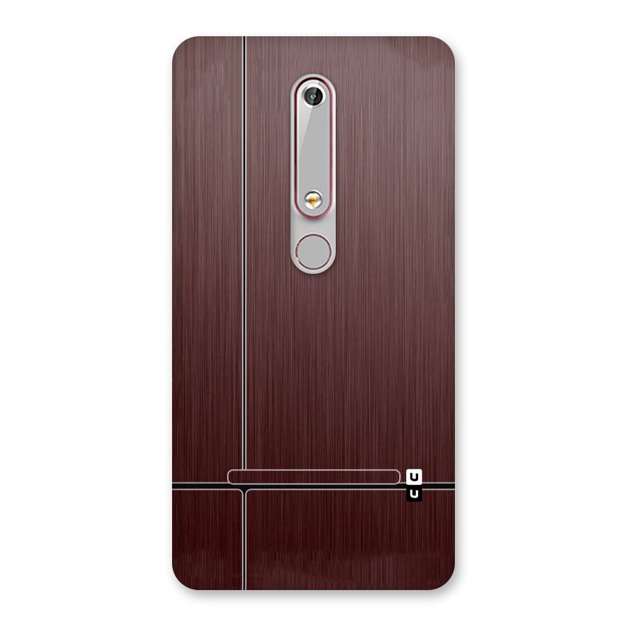 Dark Maroon Classic Design Back Case for Nokia 6.1