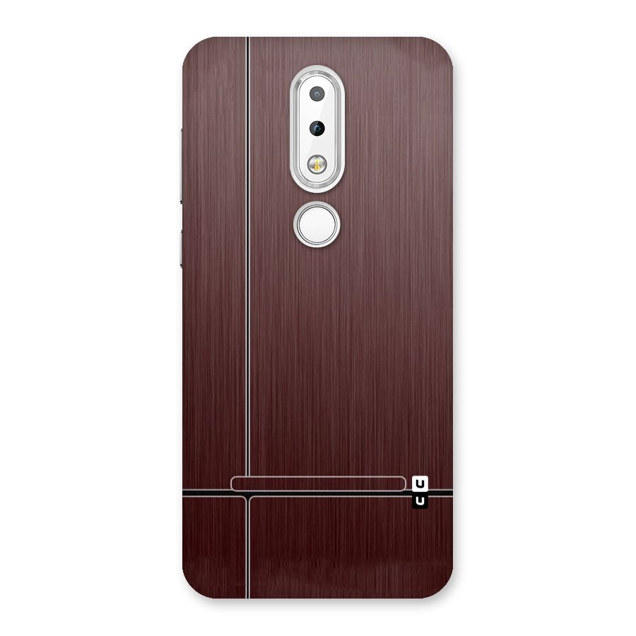 Dark Maroon Classic Design Back Case for Nokia 6.1 Plus