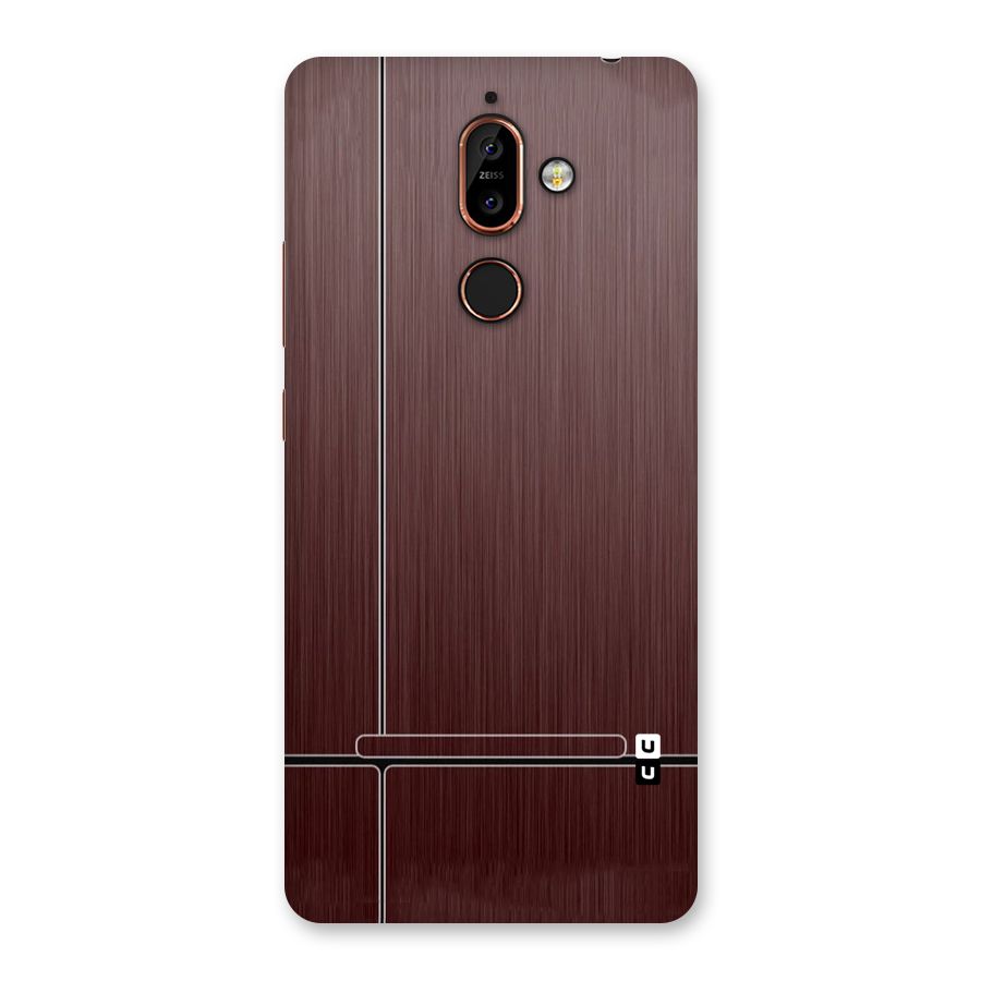 Dark Maroon Classic Design Back Case for Nokia 7 Plus