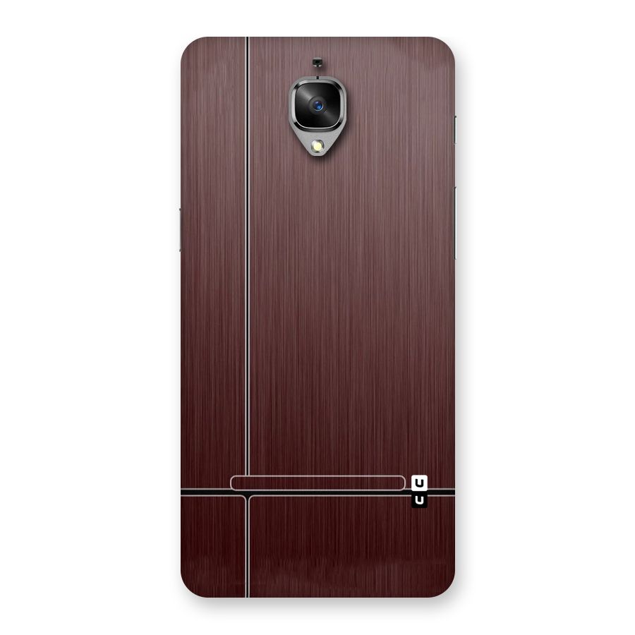 Dark Maroon Classic Design Back Case for OnePlus 3