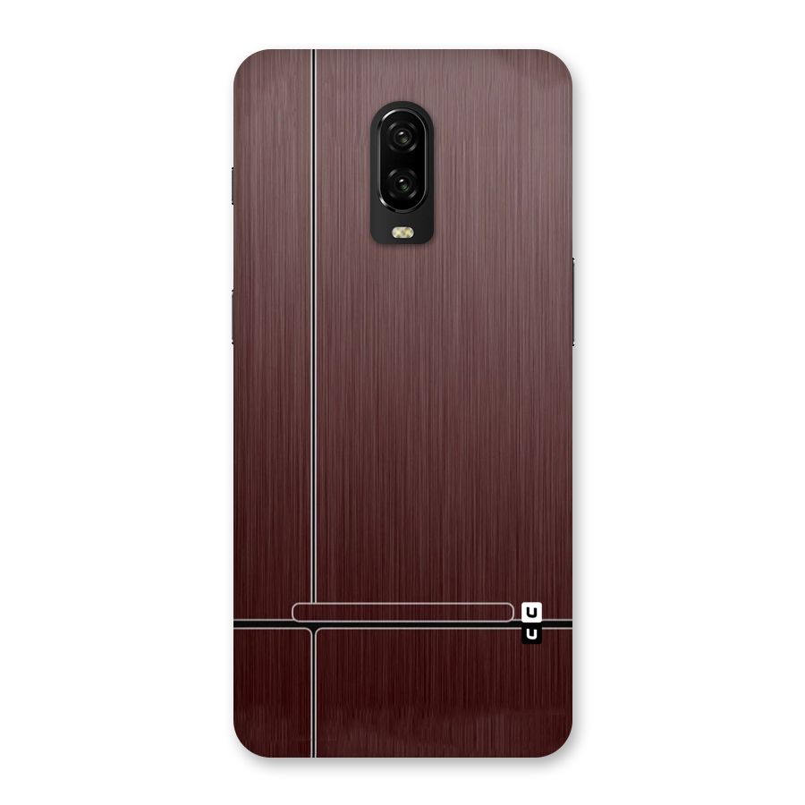 Dark Maroon Classic Design Back Case for OnePlus 6T